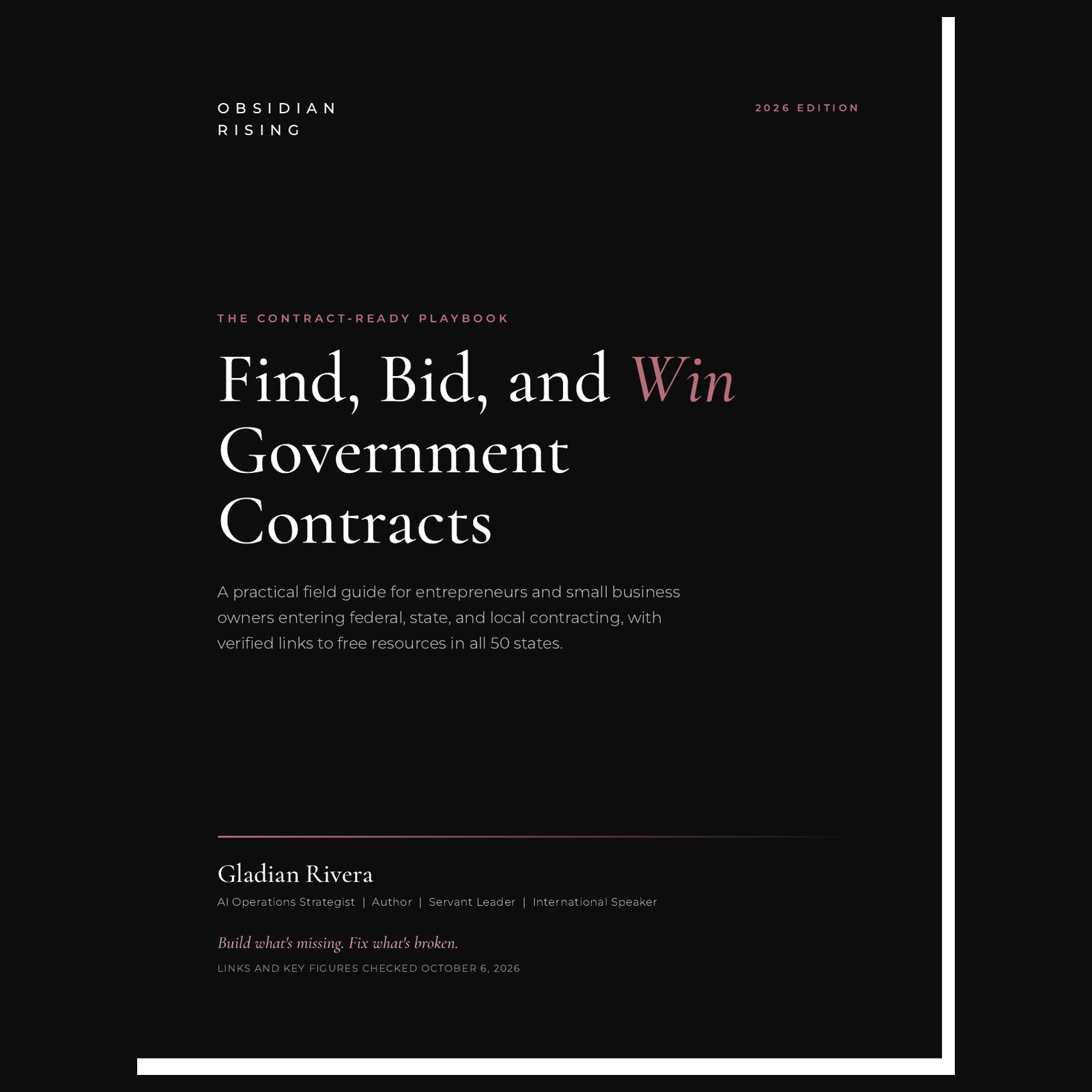 Cover of The Contract-Ready Playbook by Gladian Rivera